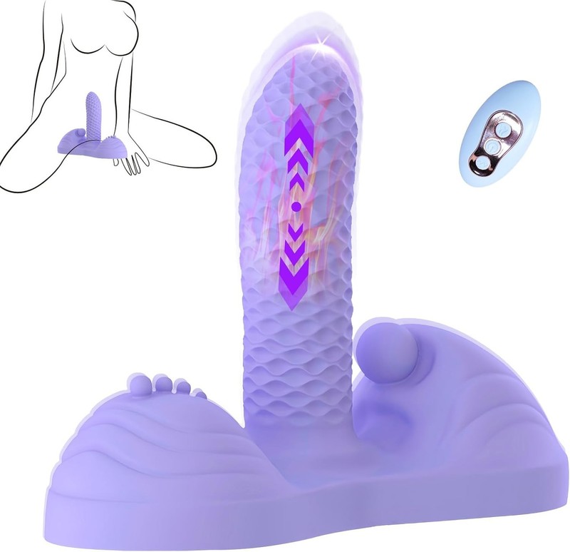 Sit & Ride Vibrators Dildo Anal Clit G-Spot Stimulator Sex Toys For Women Remote