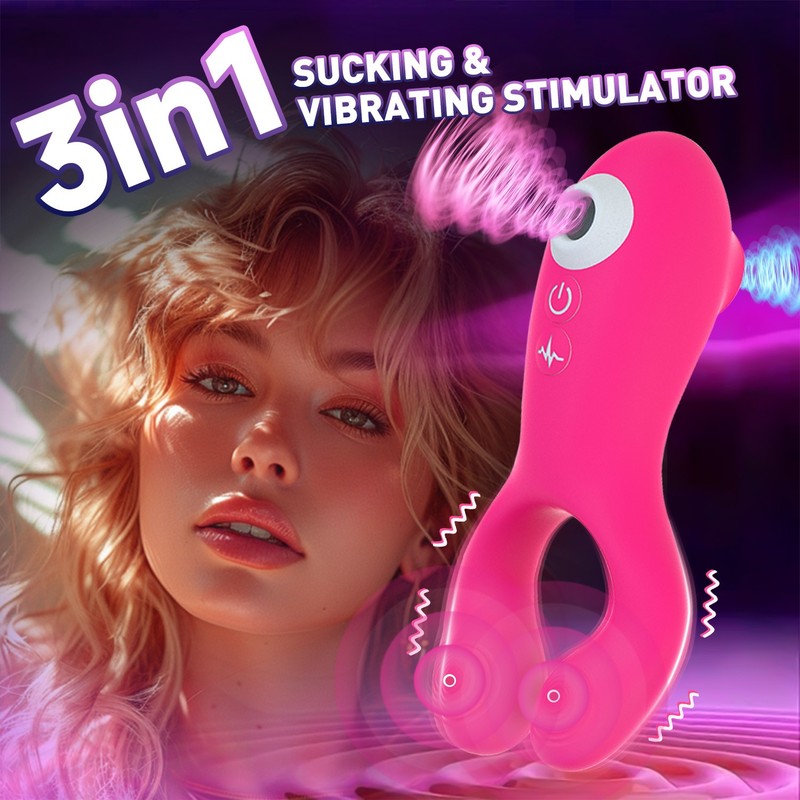 Sucking Vibrator Clitoral Licking Tongue Clit Stimulator Sex Toys For Adult