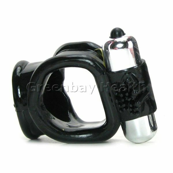 Hung Super Stud Vibrating Cock Sling Penis Cock Balls Support Ring Cage Enhancer