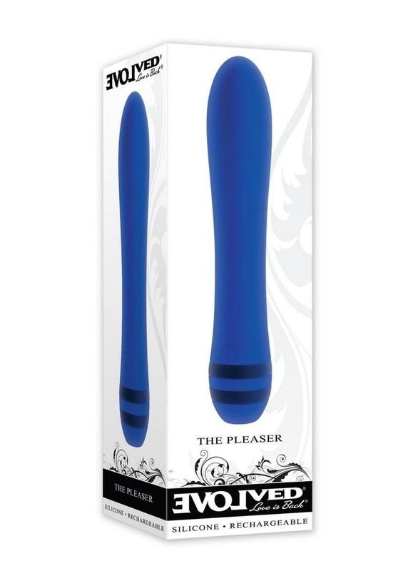 The Pleaser Silicone Rechargeable Vibrator – Blue