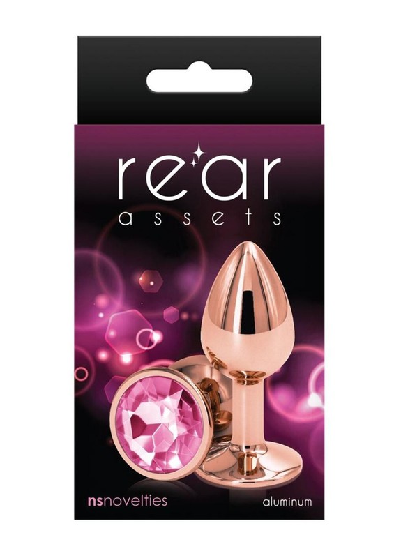 Rear Assets Rose Comfortable Gold Aluminum Anal Plug gallery