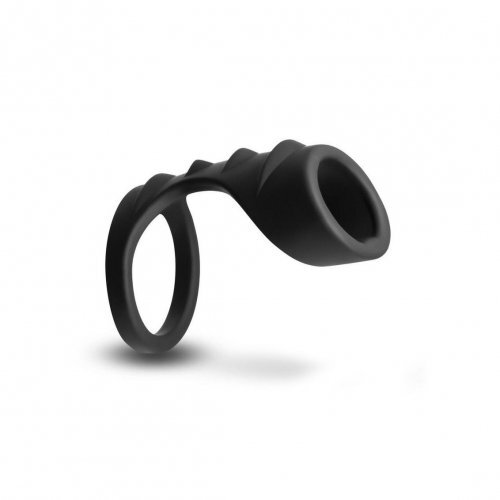 Renegade Bolster Silicone Penis Harness – Black