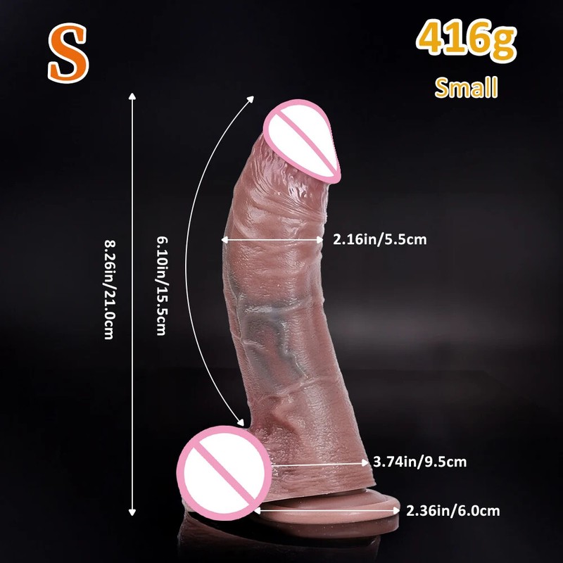 Realistic Dildo Penis Butt Plug Skin Feeling Big Penis With Suction Cup Sex Toys