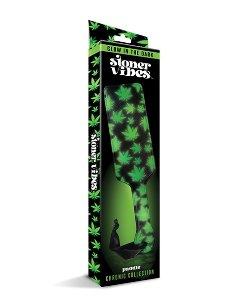 Spanking Paddle Glow In The Dark Flexible 3.38 Inch BDSM Bondage Stoner Vibes