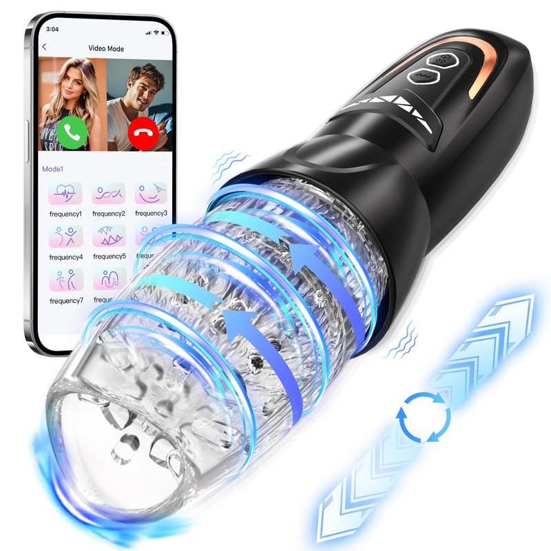 Sex Toys for Men, 3 in 1 Automatic Male Masturbator with 8 Thrusting Rotating…