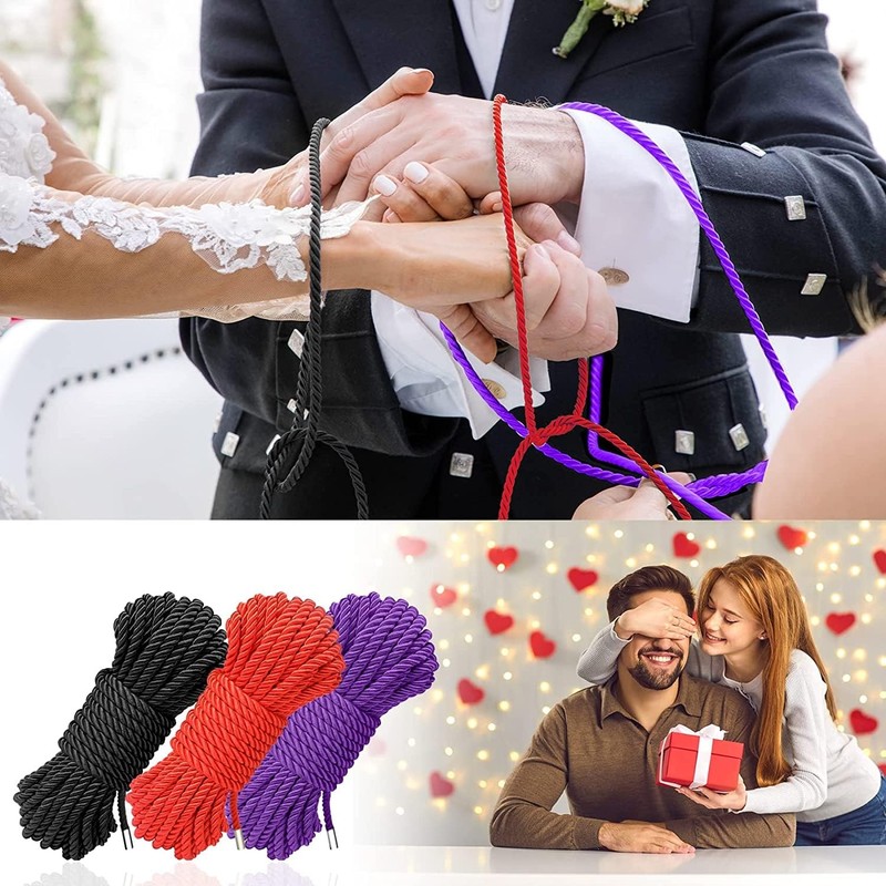 BDSM Shibari Bondage Sex Rope - Kit Adult 3pack-multicolor, 3 Colors gallery