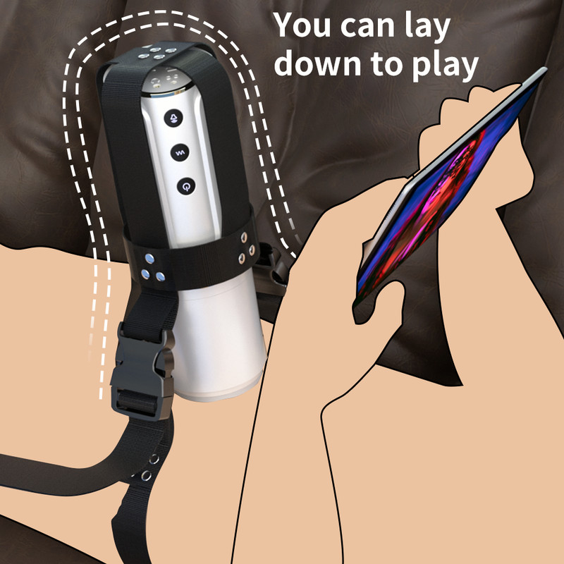 Wearable Strap On Male Masturbaters Cup Hands Free Men Stroker Vibrator Sex Toys