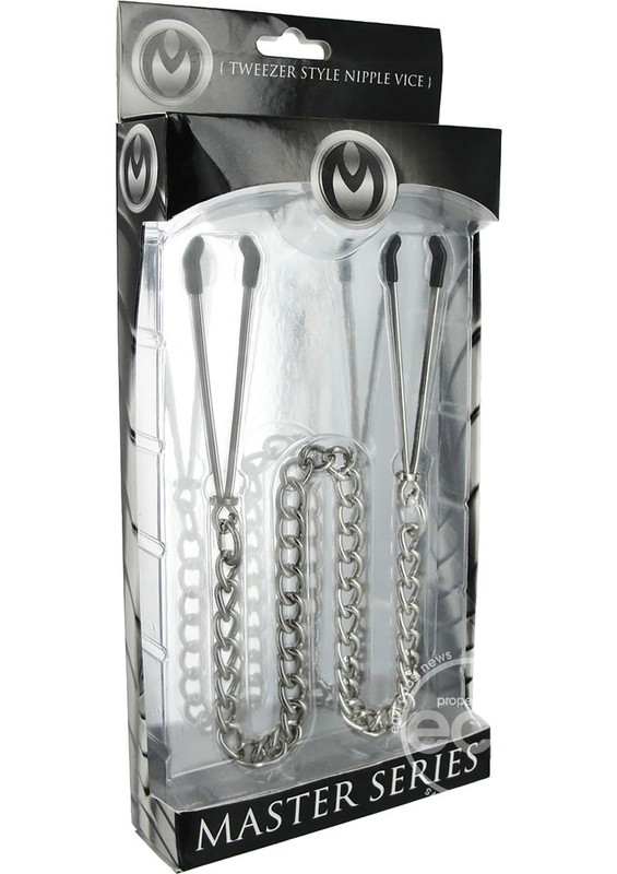 Master Series Reign Tweezer Style Nipple Vice – Silver
