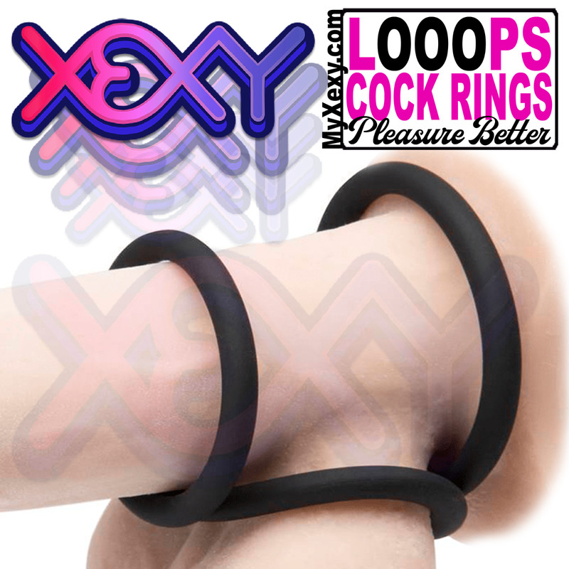 Premium 3pcs Cock Ring Penis Rings Enhancer Erectile Sex Toy Mens Enlarger Reuse