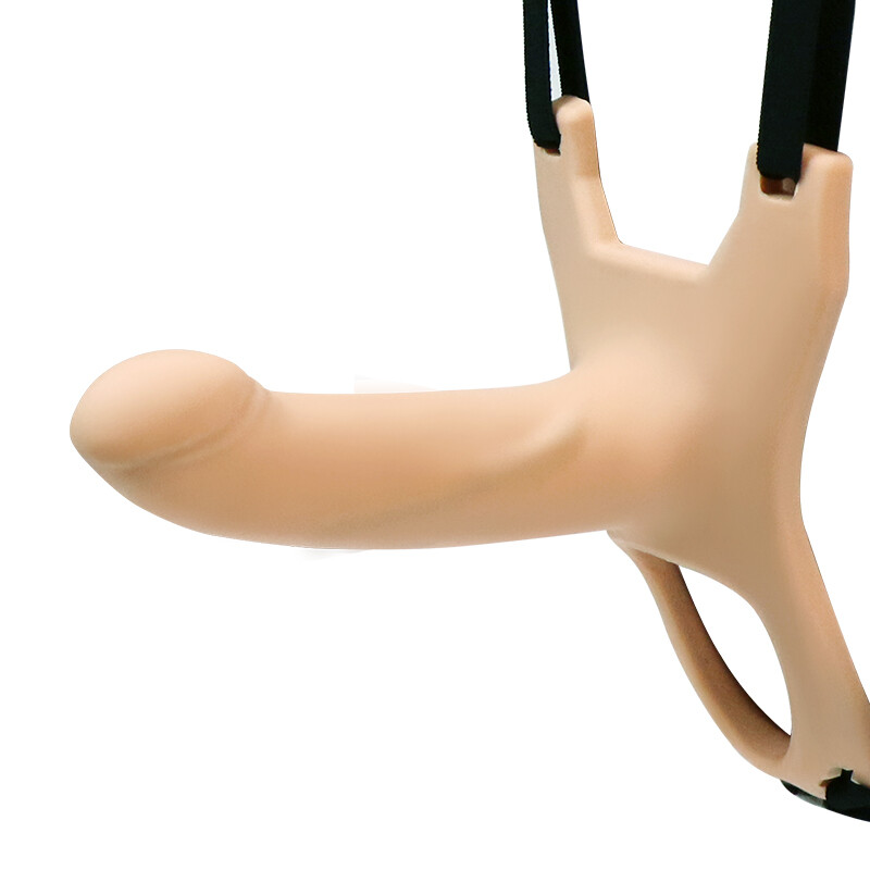 Strap On Hollow Dildo Penis Male Gay Couple Sex Toy for-Men Dick Sleeve Extender gallery