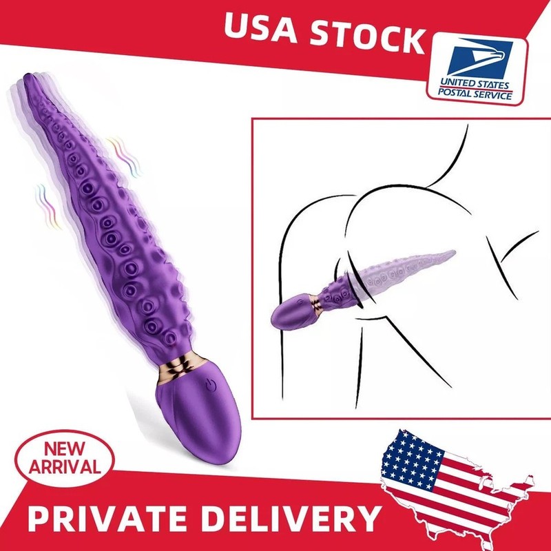 Rotating Vibrating Realistic G-Spot Dildo Octopus Anal Vagina Sex Toys Vibartor gallery