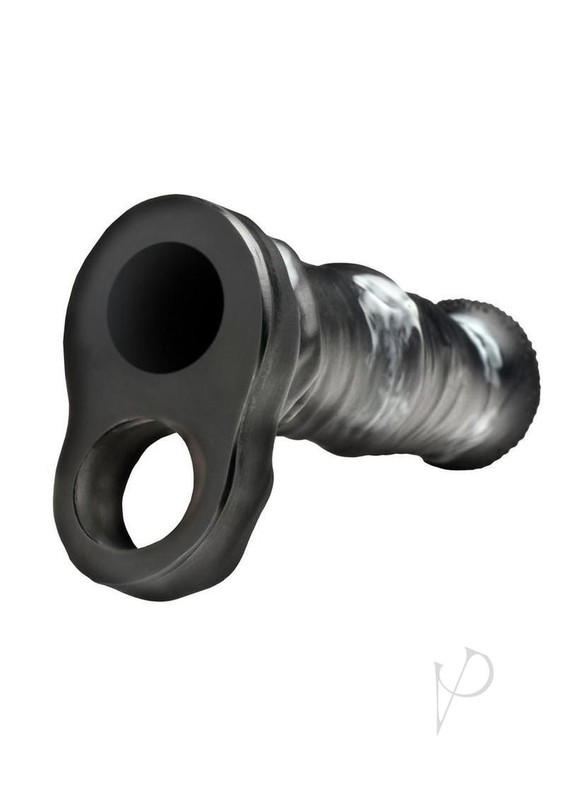 Creature Cocks Stallion Silicone Penis Extension - Black/Gray gallery
