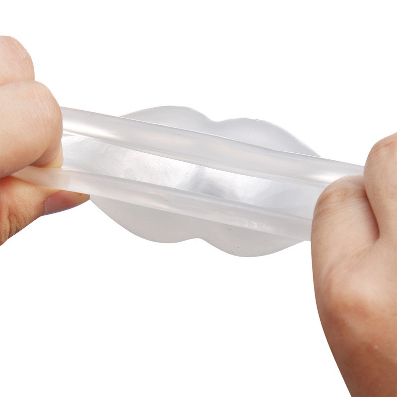Transparent Silicone Bag Ring Scrotum Pouch Testicle Stretcher Slave Bondage 1pc gallery