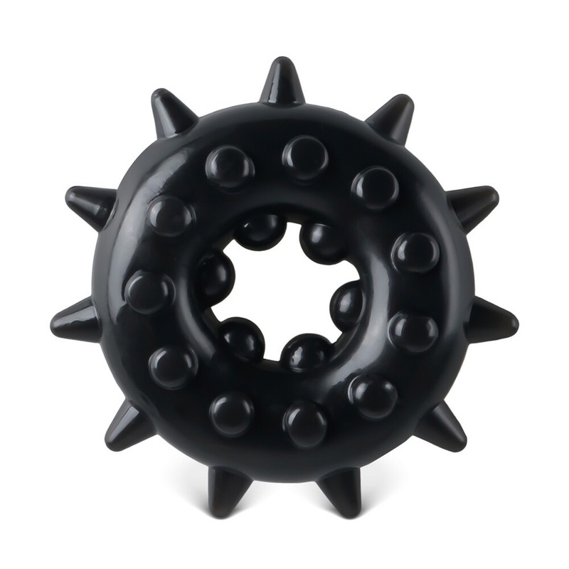 Spike and Dot Pattern Cock Ring Stay Hard Penis Enhancer Sex Toy for Men