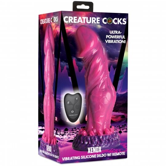 Xenox Vibrating Silicone Dildo with Remote gallery