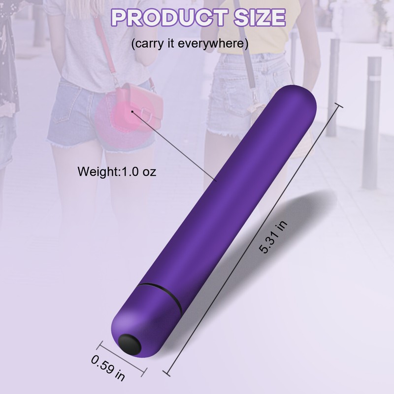 Extra Long Slender Bullet Vibrator Clit Anal G-Spot Sex Toy For Women-Multispeed gallery