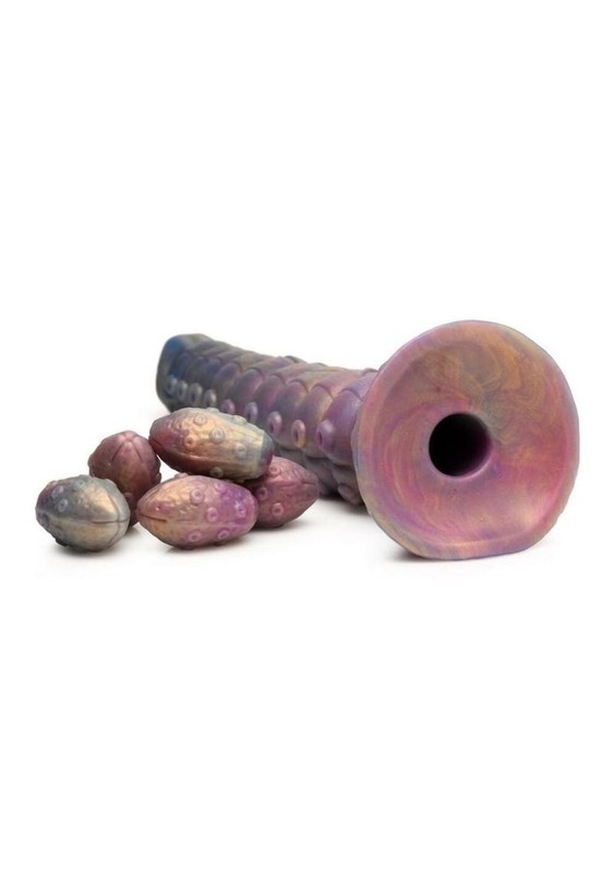 Deep Invader Tentacle Ovipositor Silicone Dildo With Eggs gallery