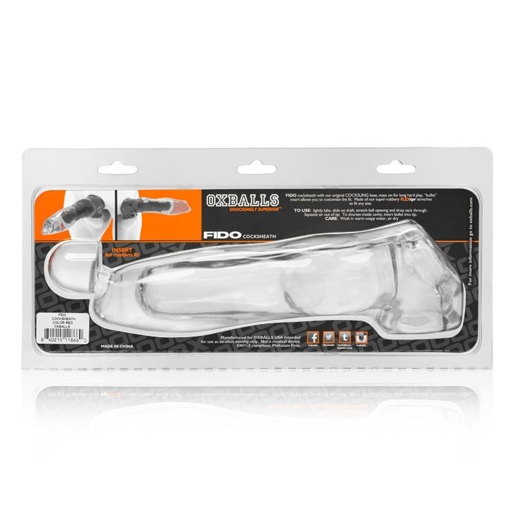 Oxballs Fido Animal Knot Style Cock Sheath TPR with Adjustable Fit, New