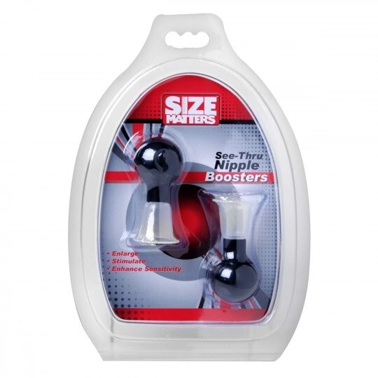 adult toys.. Size Matters See-Thru Nipple Boosters gallery