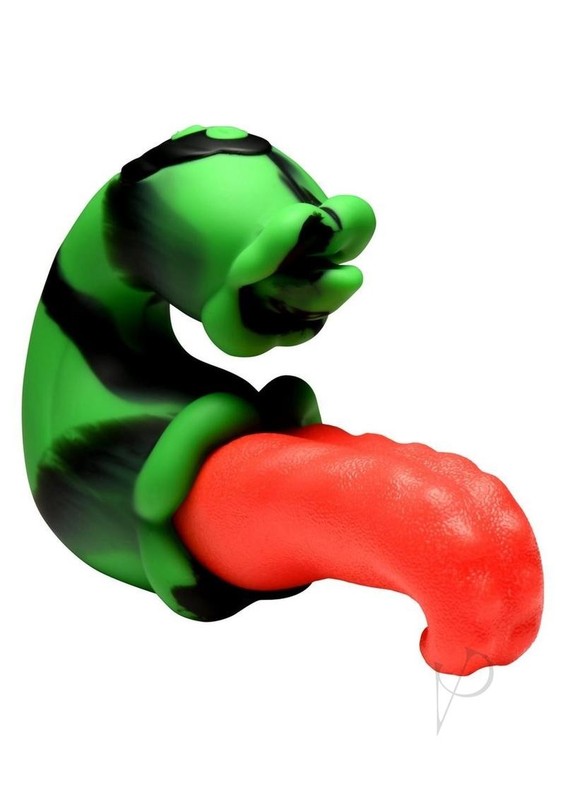 Creature Cocks Tongue Lasher Rechargeable Silicone Vibrator - Green gallery