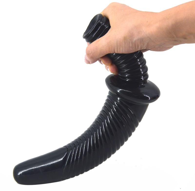 FAAK New Artificial Screw Anal Plug Penis With Handle Women&rsquo;s Masturbator Tool