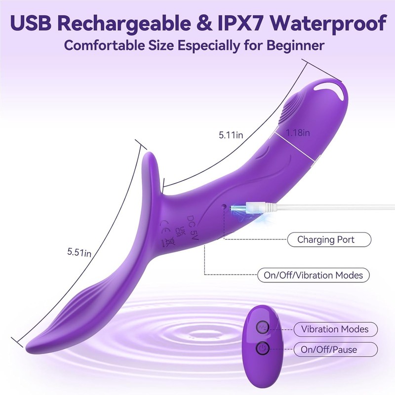 5 Inch Vibrating Strap On Dildo Harness Set for Women and Men,Lesbian Sex Toys w gallery
