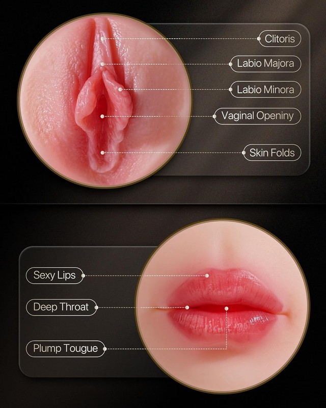 3 in 1 Realistic Oral Vagina Anal Pocket Pussy Male Masturbator Sex Toys for Men gallery