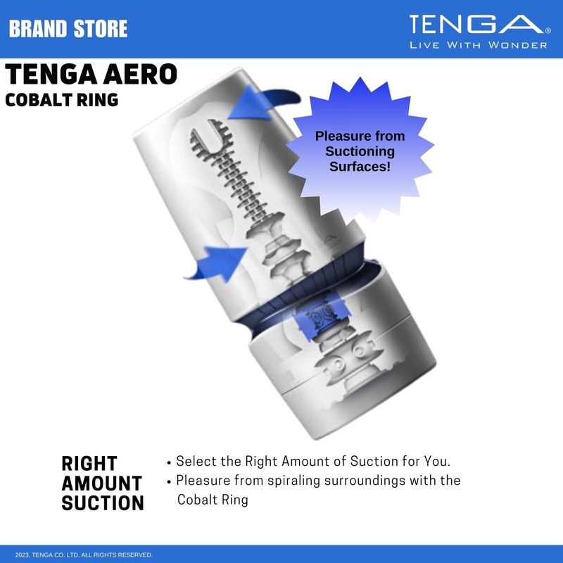TENGA AERO Reusable Male Masturbator/Stroker w/Drying Stand NIB NWT gallery