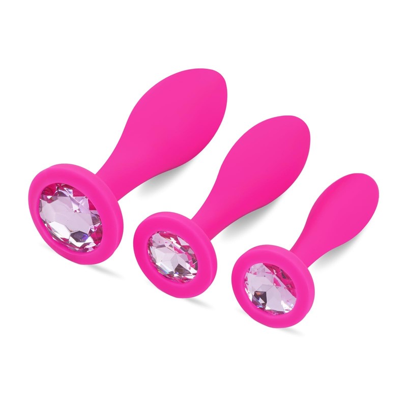 Anal Plug Anal Sex Toys,3pcs Butt Plug Jeweled Anal Plugs Silicone Anal Toys …