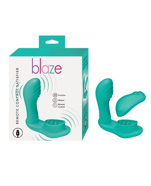nasswalk/nasstoys Blaze Remote Control Satisfier, Aqua – Body-Safe Silicone