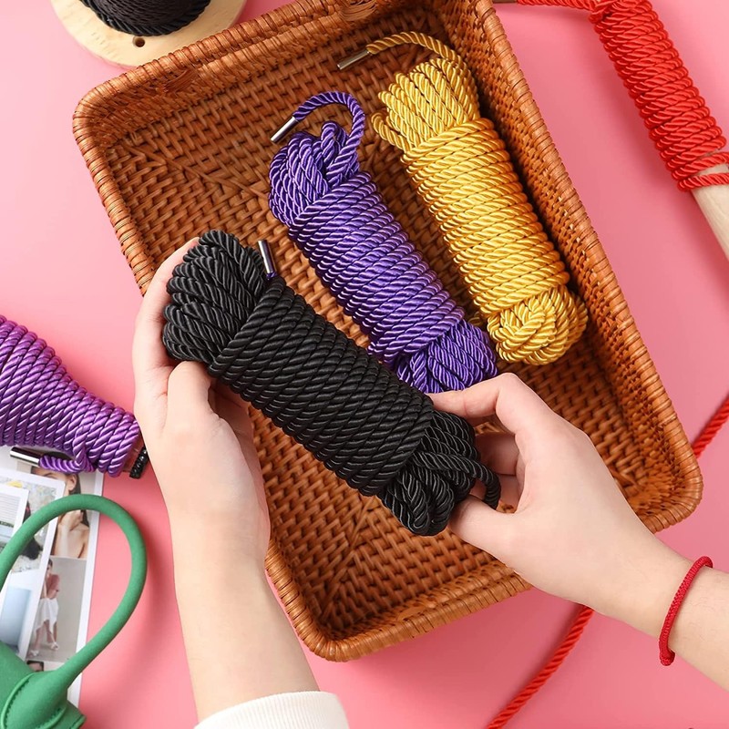 BDSM Shibari Bondage Sex Rope - Kit Adult 3pack-multicolor, 3 Colors gallery