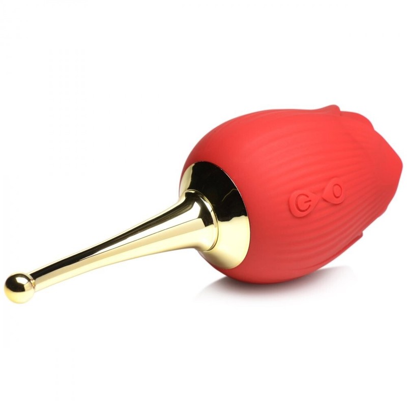 Vibrator-Clit Sucker Rose Sucking Stimulator with Butterfly Teaser Flutter Toy gallery
