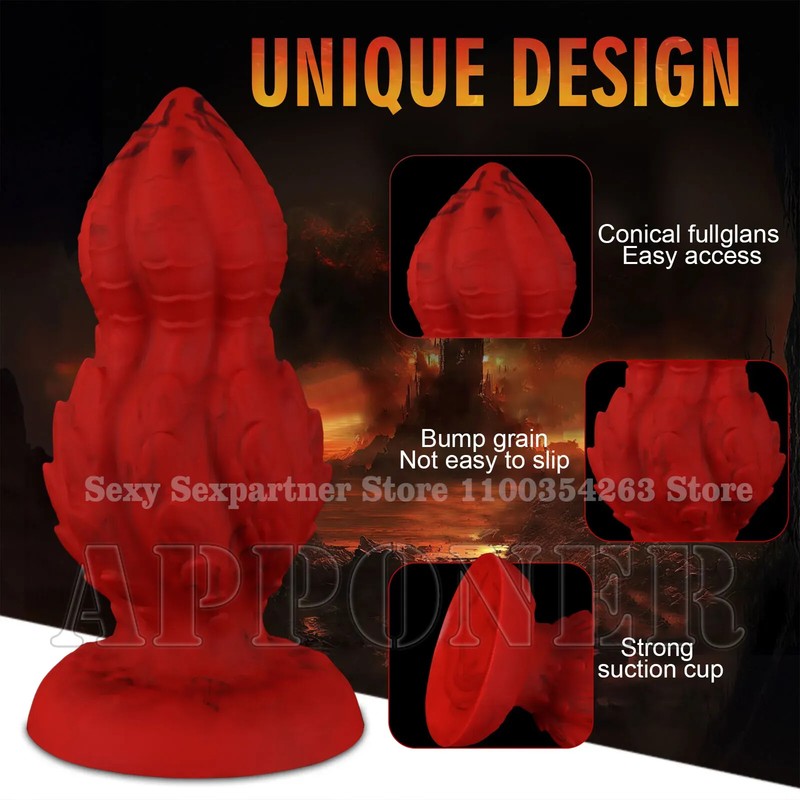 12.5cm Huge Anal Plug Dildo Deep Dilator Stimulator Butt Plug Anal Balls Sex Toy gallery