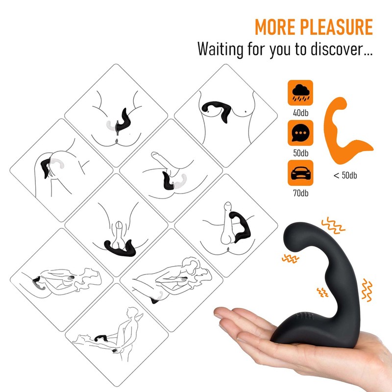 Remote Powerful Flapping Prostate Massager Dual Motor Male Waterproof Vibrators gallery