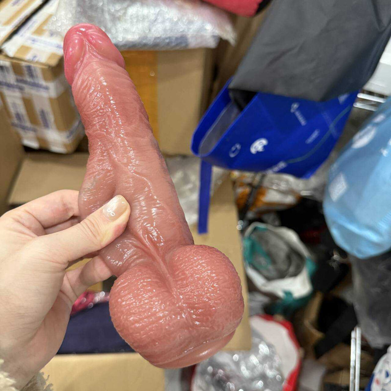 Realistic Dildo with Strong Suction Cup Base Ultra Soft Skin Curved Real Penis gallery