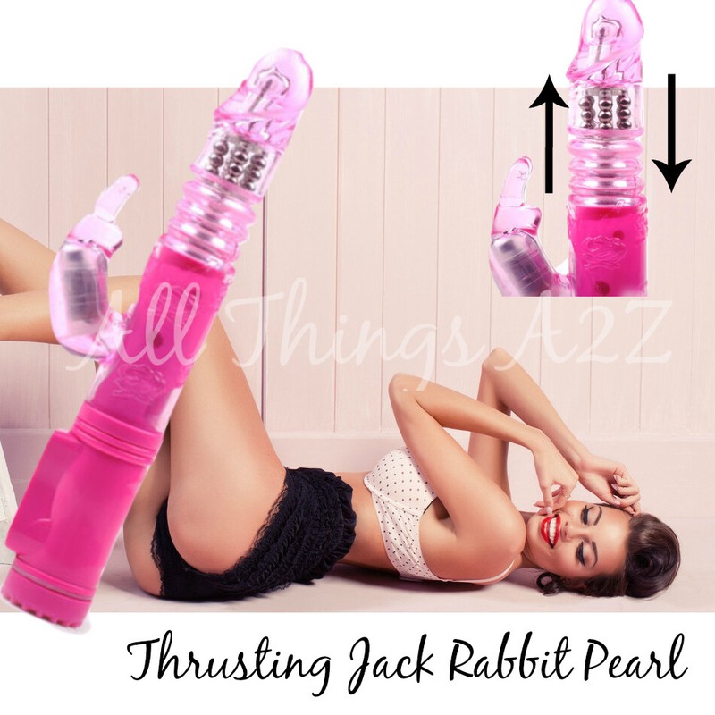 Thrusting-Dildo-Rabbit-Vibrator-G-spot-Multispeed-Massager-Female-Adult-Sex-Toy