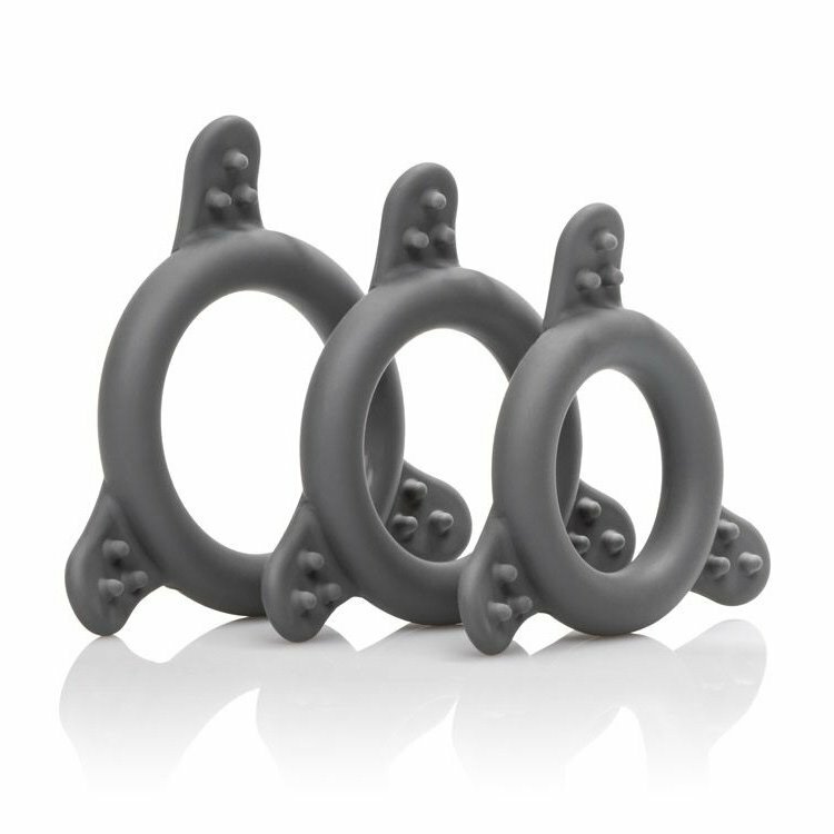 Pro Series Silicone Male Penis Erection Enhancing Love Cock Ring Ring Set