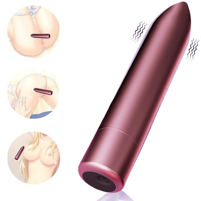 Vibrator Bullet G-Spot Dildo Anal Plug Clit Massager Powerful Sex Toy for Couple