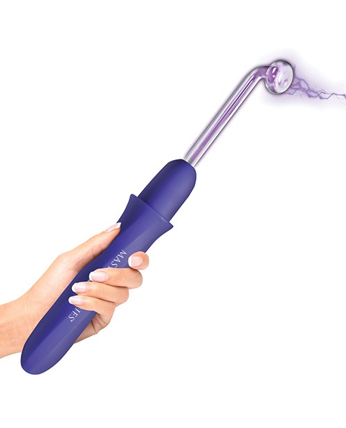 Master Series Elektra Rechargeable Violet Wand - Purple gallery