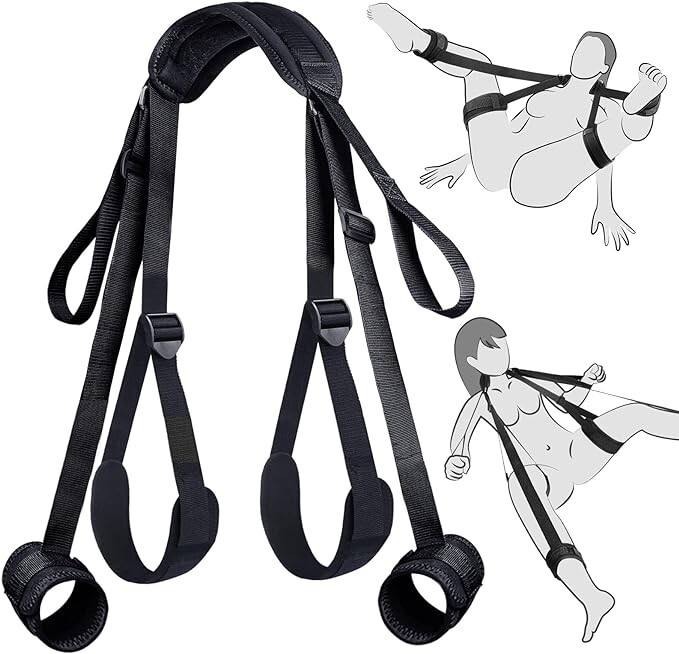 Sex Swing Hang Bondage Restraint Love Slings BDSM Sex Toy with Adjustable Straps