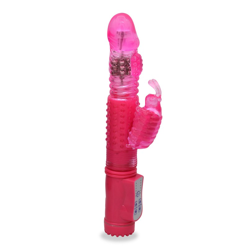 LeLuv Rechargeable Thrusting Butterfly Rabbit Vibrator