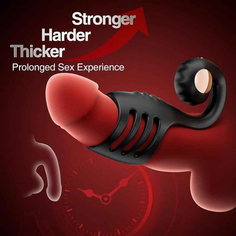 Vibrating Silicone Ring Massager Set for Couples 6 Piece Rechargeable Kit gallery