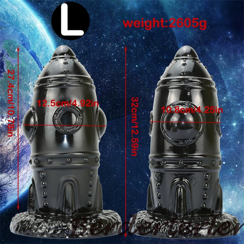 Super Large Rocket Butt Plug 32x12cm 2.6kg Bump Stimulating Anal Toy for Adults gallery